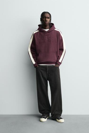 Zara Толстовка с нашивками и контрастными полосами купить с доставкой.