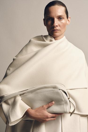 Zara Кожаная сумка с плечевым ремнем купить с доставкой.
