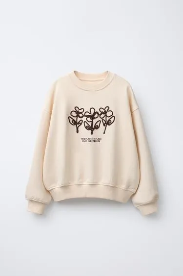 Толстовка с вышивкой и шнурком- Заказать в России