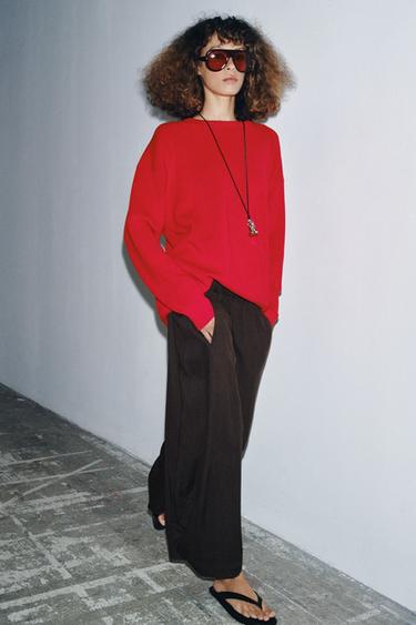 Zara Брюки с объемной текстурой ZW COLLECTION