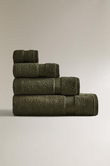 Zara Премиальное хлопковое ванное полотенце (600 г/м²) купить с доставкой.