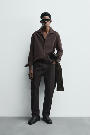 Zara Рубашка поло струящегося покроя