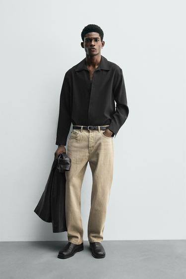 Zara Рубашка поло струящегося покроя купить с доставкой.