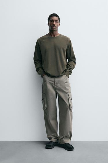 Zara Футболка RELAXED FIT с эффектом потертости купить с доставкой.
