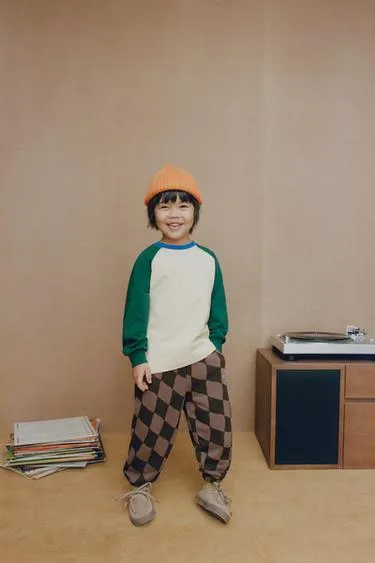 Брюки из мягкой ткани в ромбы- Заказать в России