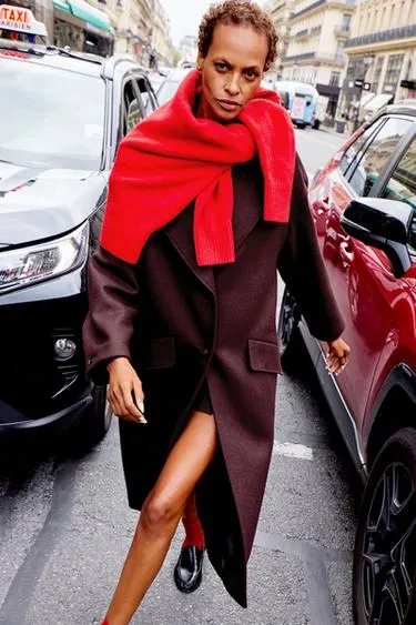 Длинное пальто оверсайз- Заказать в России