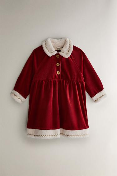 Zara Детское платье костюм миссис клаус