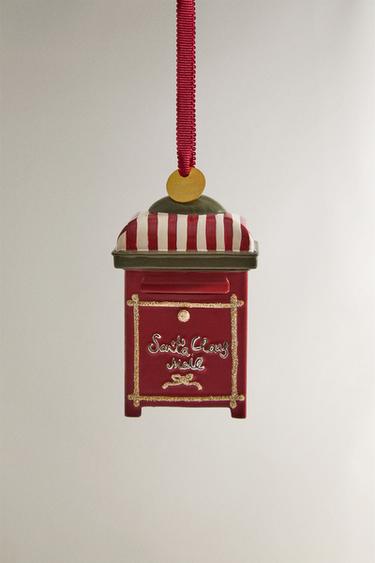 Zara Рождественская новогодняя игрушка - почтовый ящик деда мороза