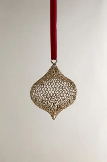 Рождественское украшение для елки из сетчатого материала в форме шара- Заказать в России