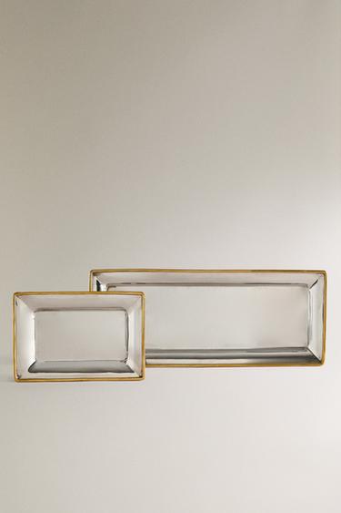 Zara Декоративный рождественский поднос с деталями на краю