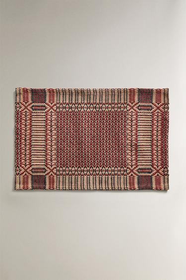 Zara Рождественский джаккардовый плед