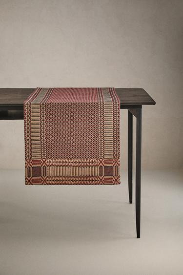 Zara Рождественский джаккардовый столовый линолеум