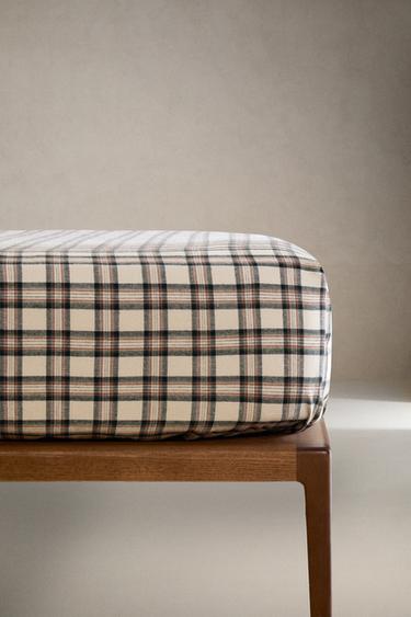 Zara Детский рождественский фланелевый простынь на резинке с клетчатым дизайном купить с доставкой.