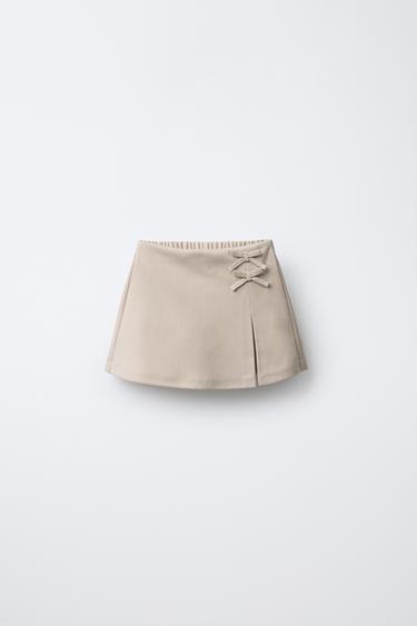 Zara Юбка-шорты SOFT TOUCH с бантами
