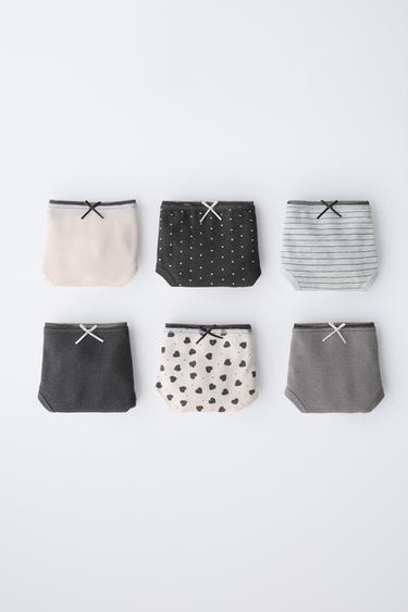 Zara 2–6 лет/ набор из шести трусов с принтом