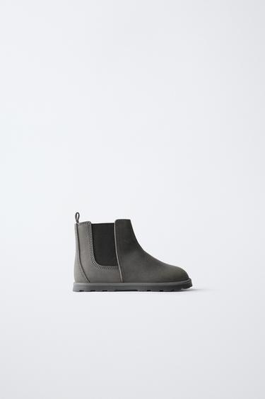Zara Ботинки из натуральной кожи BAREFOOT купить с доставкой.