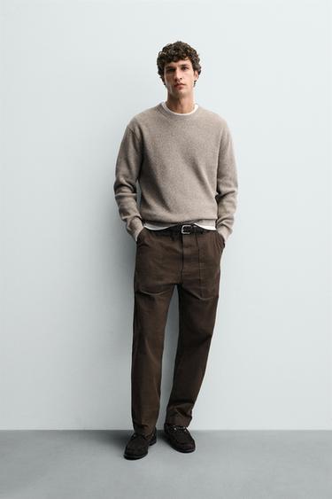 Zara Джемпер жемчужной вязки купить с доставкой.