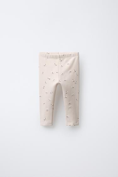 Zara Утепленные легинсы с цветочным принтом купить с доставкой.