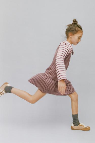 Zara Сарафан в клетку с бантами