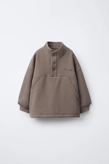 Толстовка с рельефной надписью и логотипом- Заказать в России