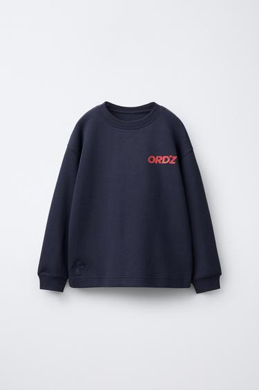 Zara Лонгслив с рельефной надписью