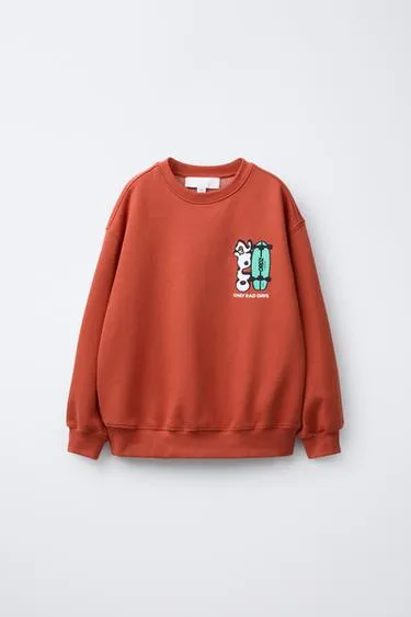 Толстовка с рельефным принтом- Заказать в России