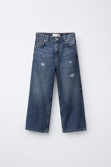 Zara Джинсы RELAXED с разрезами купить с доставкой.