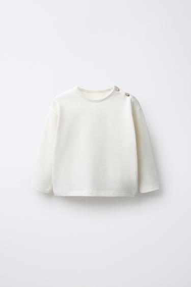 Zara Однотонный утепленный лонгслив купить с доставкой.