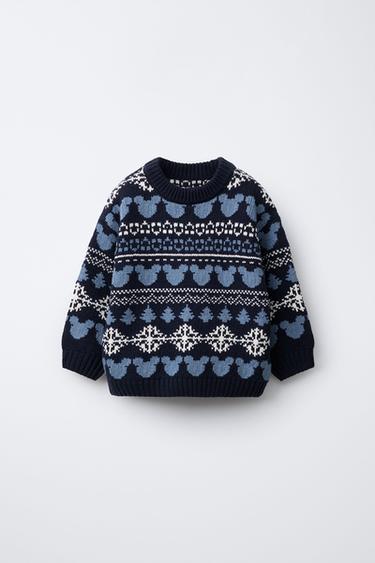 Zara Жаккардовый джемпер с принтом «микки маус» © DISNEY купить с доставкой.