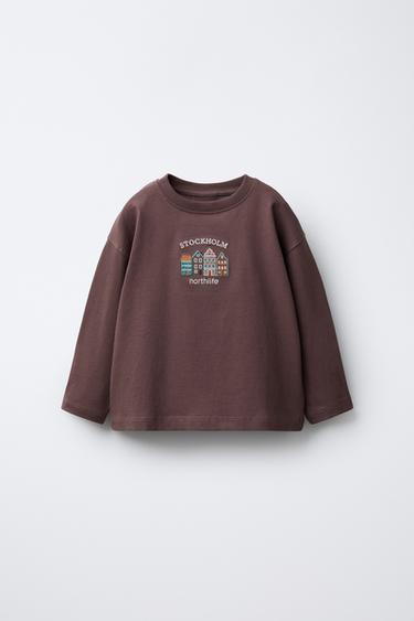 Zara Лонгслив с вышивкой
