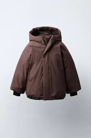 Стеганое пальто с капюшоном WATER REPELLENT