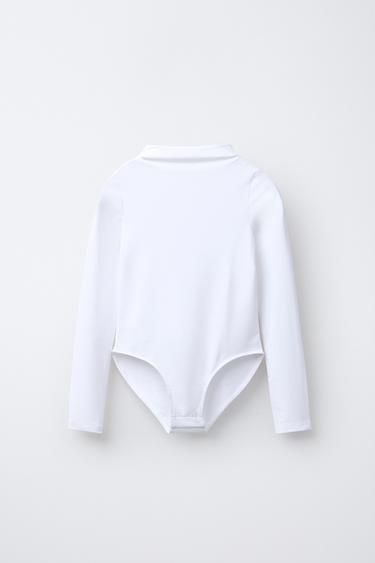 Zara Боди с воротником-стойкой