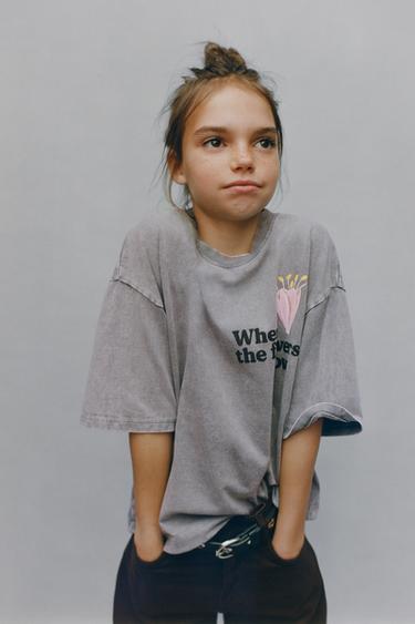 Zara Футболка с принтом