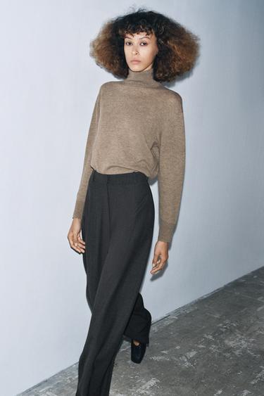 Zara Брюки-баллон из смесовой шерсти — ZW COLLECTION купить с доставкой.