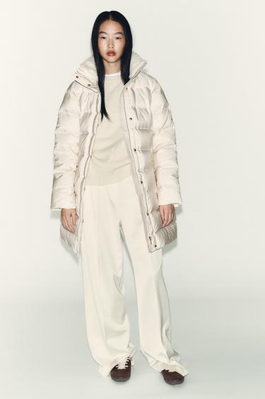 Zara Пуховик с капюшоном WATER REPELLENT WINDPROOF