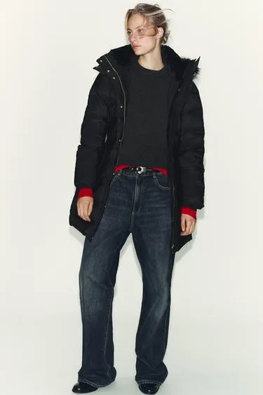 Пуховик с капюшоном WATER REPELLENT WINDPROOF