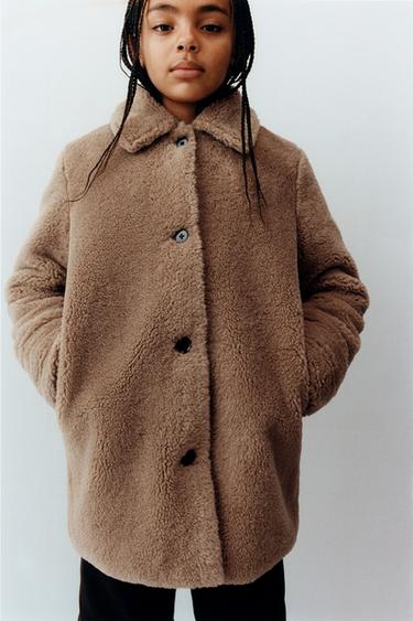 Zara Пальто из искусственного меха