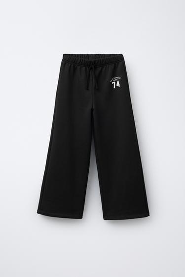 Zara Брюки WIDE LEG с принтом