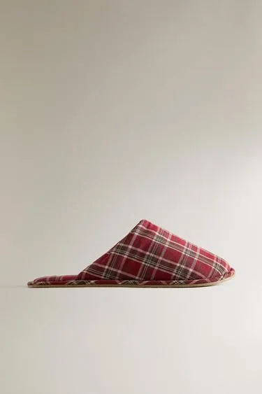 Тапочки из хлопка с рисунком рождества- Заказать в России