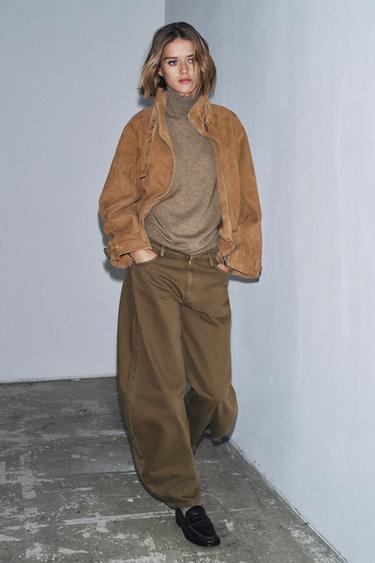 Zara Джинсы BALLOON со средней посадкой — ZW COLLECTION