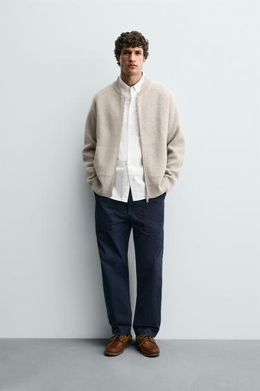 Zara Бомбер из 100% шерсти