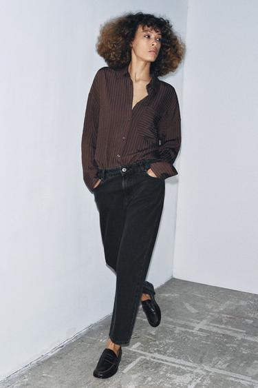 Zara Джинсы ZW COLLECTION полной длины со средней посадкой