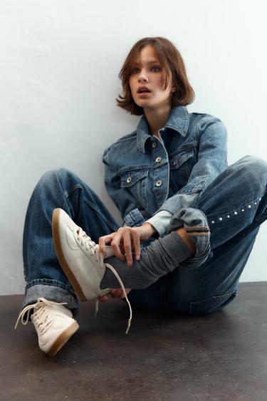 Zara Кожаные кроссовки