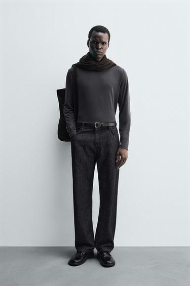 Zara Легкая футболка с длинными рукавами