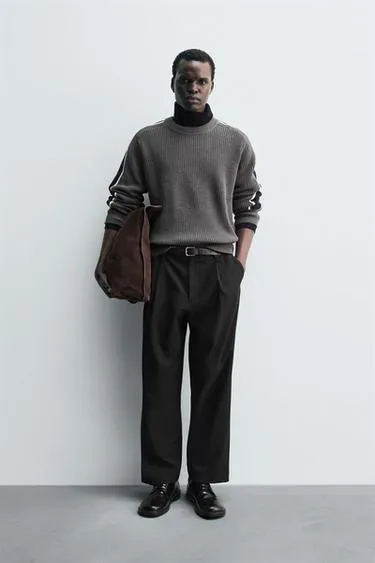 Джерси в стиле COLOR BLOCK с полосами- Заказать в России