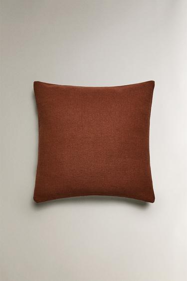 Zara Чехол для подушки из джута и хлопка