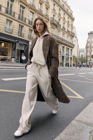 Zara Брюки с широкими штанинами и эластичным поясом купить с доставкой.