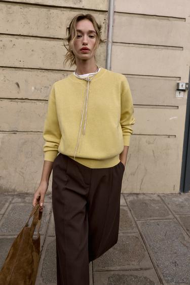 Zara Джемпер из гладкого трикотажа