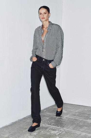 Zara Джинсы ZW COLLECTION полной длины со средней посадкой