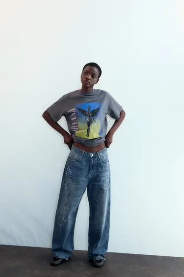 Футболка с эффектом потертости NIRVANA©- Заказать в России